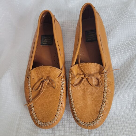 André Assous Womens Size 8.5 Loafers Leather Driving Moccasins Tan Made In Italy - Picture 2 of 11